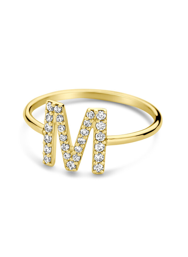 Just Diamond Letter Ring Big