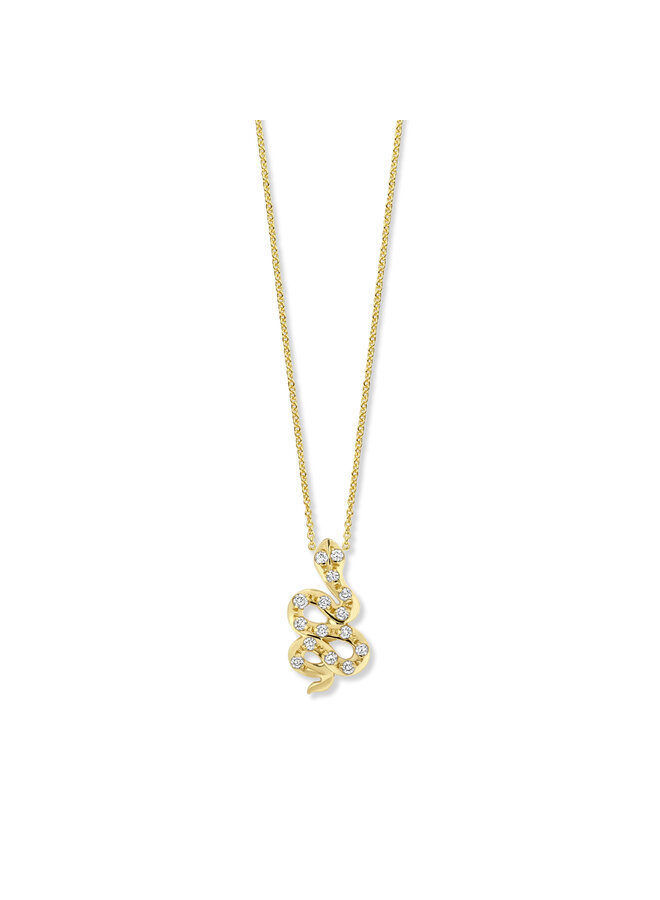 Franky's Treasure Snake Diamond Necklace