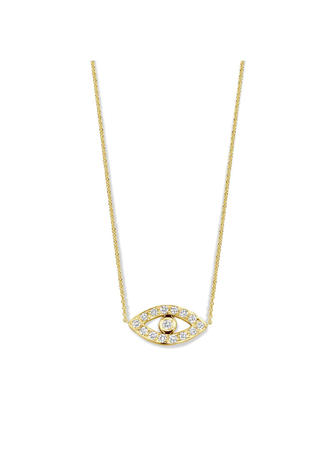Franky's Treasure Evil Eye Diamond Necklace