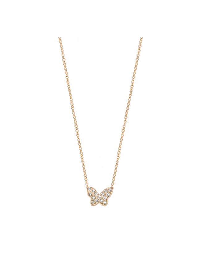 Franky's Treasure Butterfly Diamond Necklace