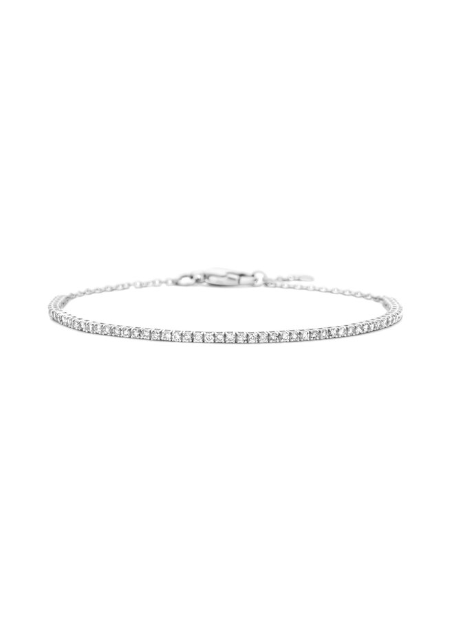 Just Diamond Tennis Bracelet Chain White Diamond Size 1