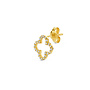 Iconic Lucky Clover Diamond Stud Earring