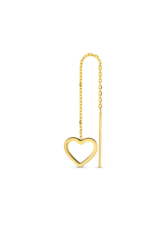 Iconic Heart Chain Earring