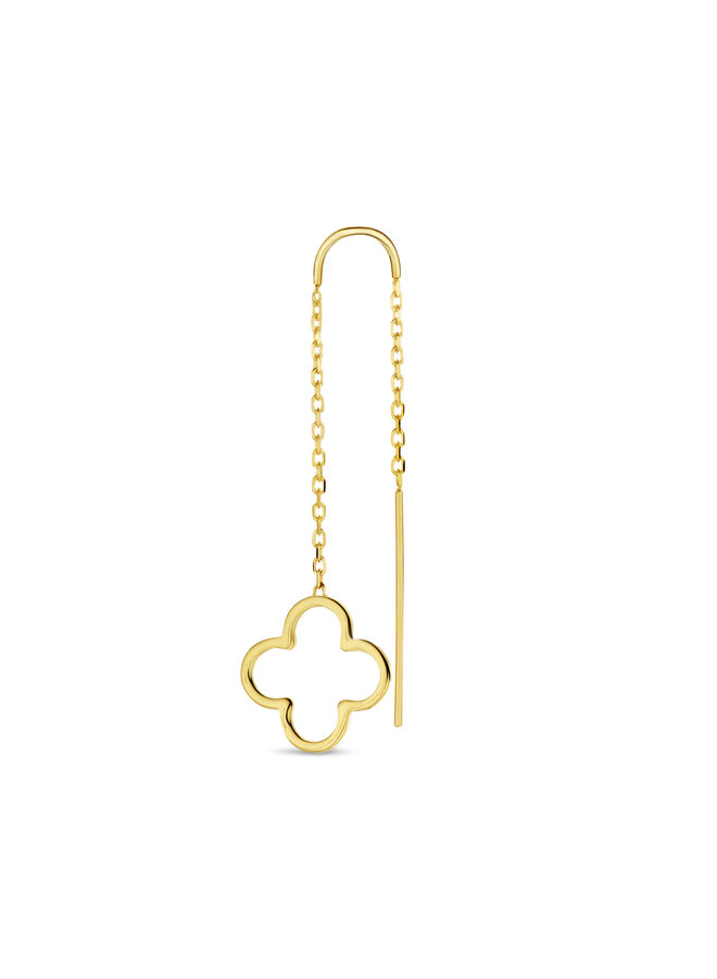 Iconic Lucky Clover Chain Earring