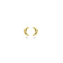 14 Karaat Gouden Universe Moon Stud Oorbellen – Minimalistische Maan Oorknoppen van Just Franky