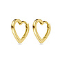 14 Karaat Gouden Love Earring Hart Oorringen 12mm van Just Franky