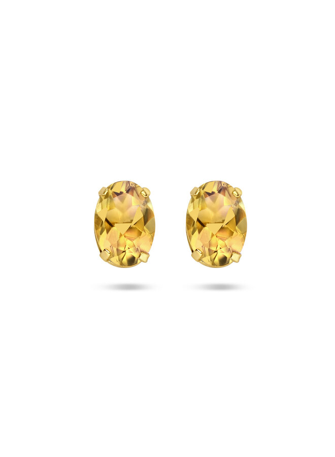 Franky's Candy Citrien Stud 14K Goud
