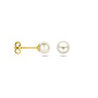 14 Karaat Gouden Parel Oorknoppen Maxi 5.5mm van Just Franky