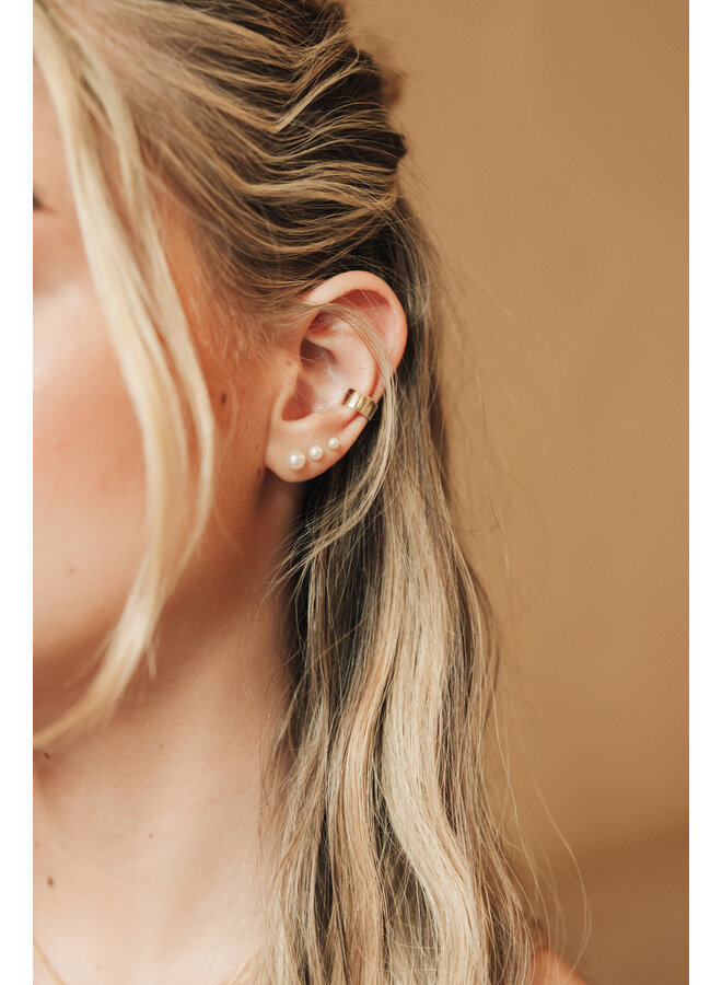 14 Karaat Gouden Iconic Ear Cuff 10mm van Just Franky