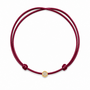 Honey Bee Satijnkoord Ketting met diamant 14K Goud