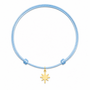 Charm Satijnkoord Ketting Universe Ster Bedel 14K Goud