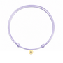 Coin Satijnkoord Ketting met Coin Mini bedel 14K Goud