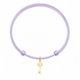 Charm Satijnkoord Ketting met sleutel bedel 14K Goud
