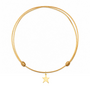 Charm Satijnkoord Ketting met ster bedel 14K Goud
