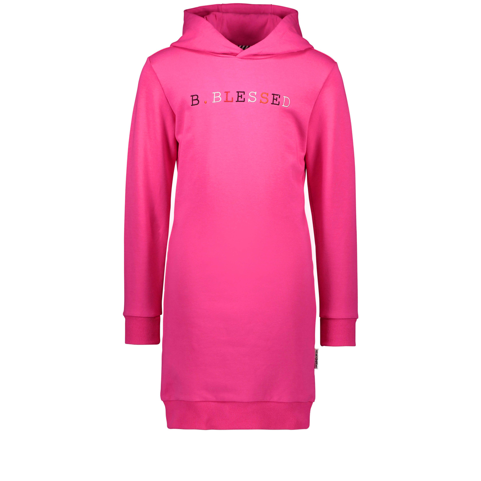 B-nosy Girls hooded dress with artwork on chest
