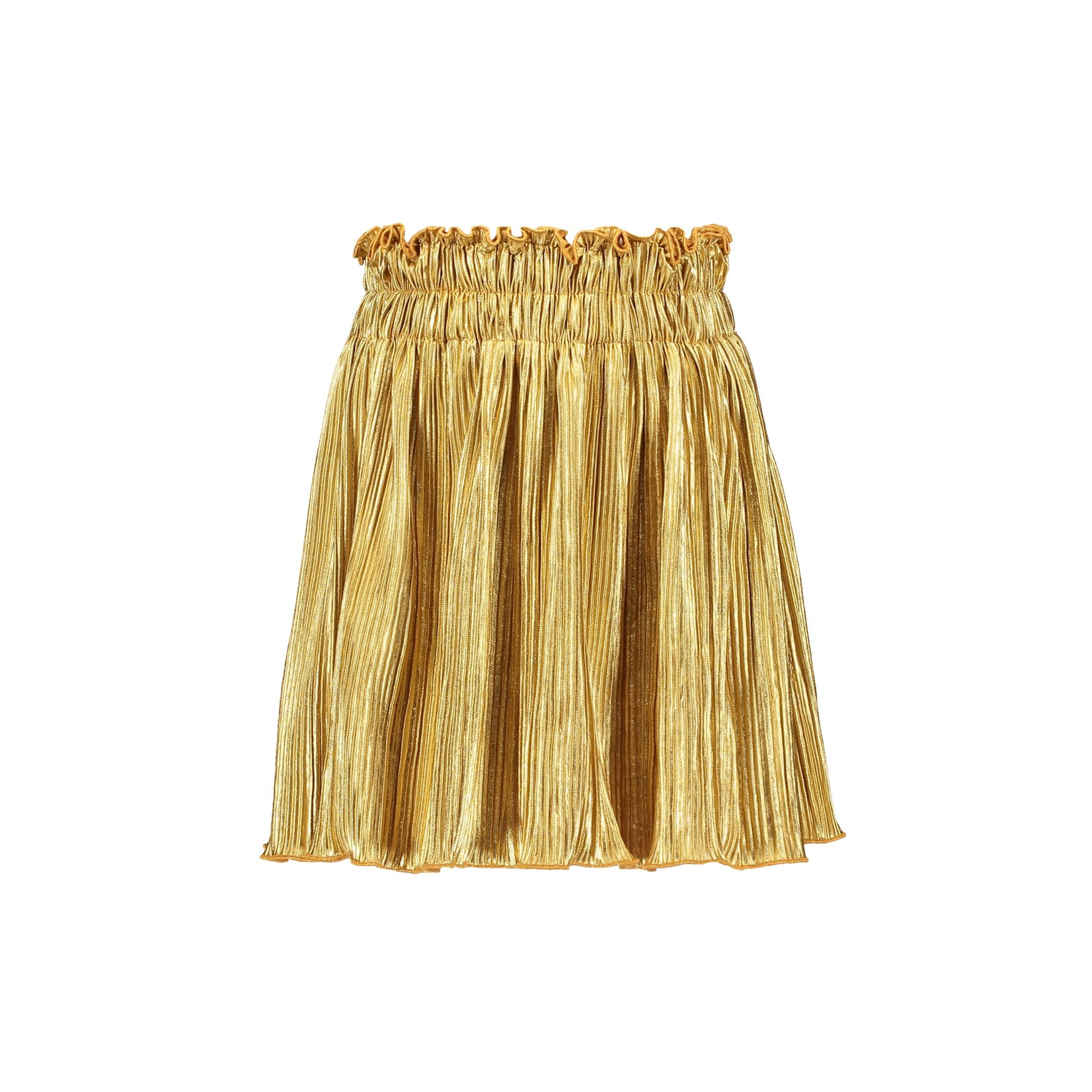 Like FLO Flo girls satin plisse skirt Gold
