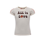 LOOXS Little Little t-shirt with multicolour tape off white