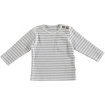 BESS Shirt l.sl. Rib Striped White