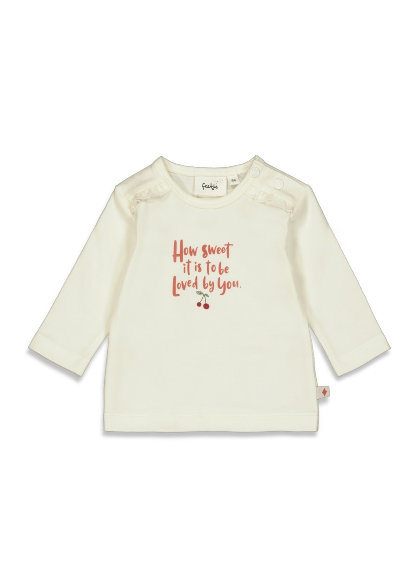 Feetje Longsleeve - Cherry Offwhite