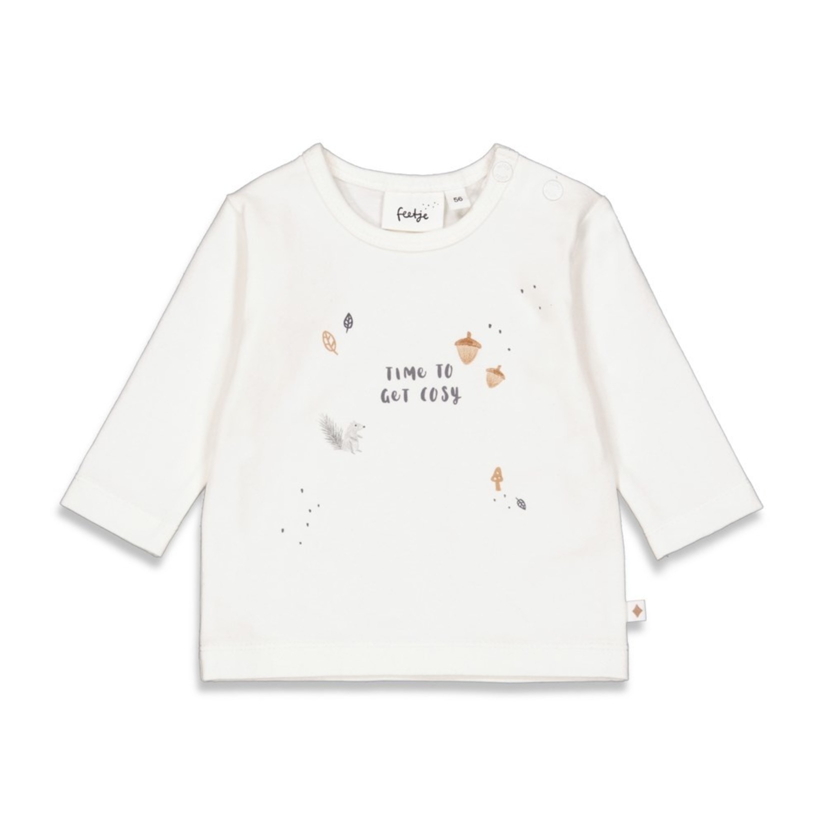 Feetje Longsleeve - Nuts About You Offwhite