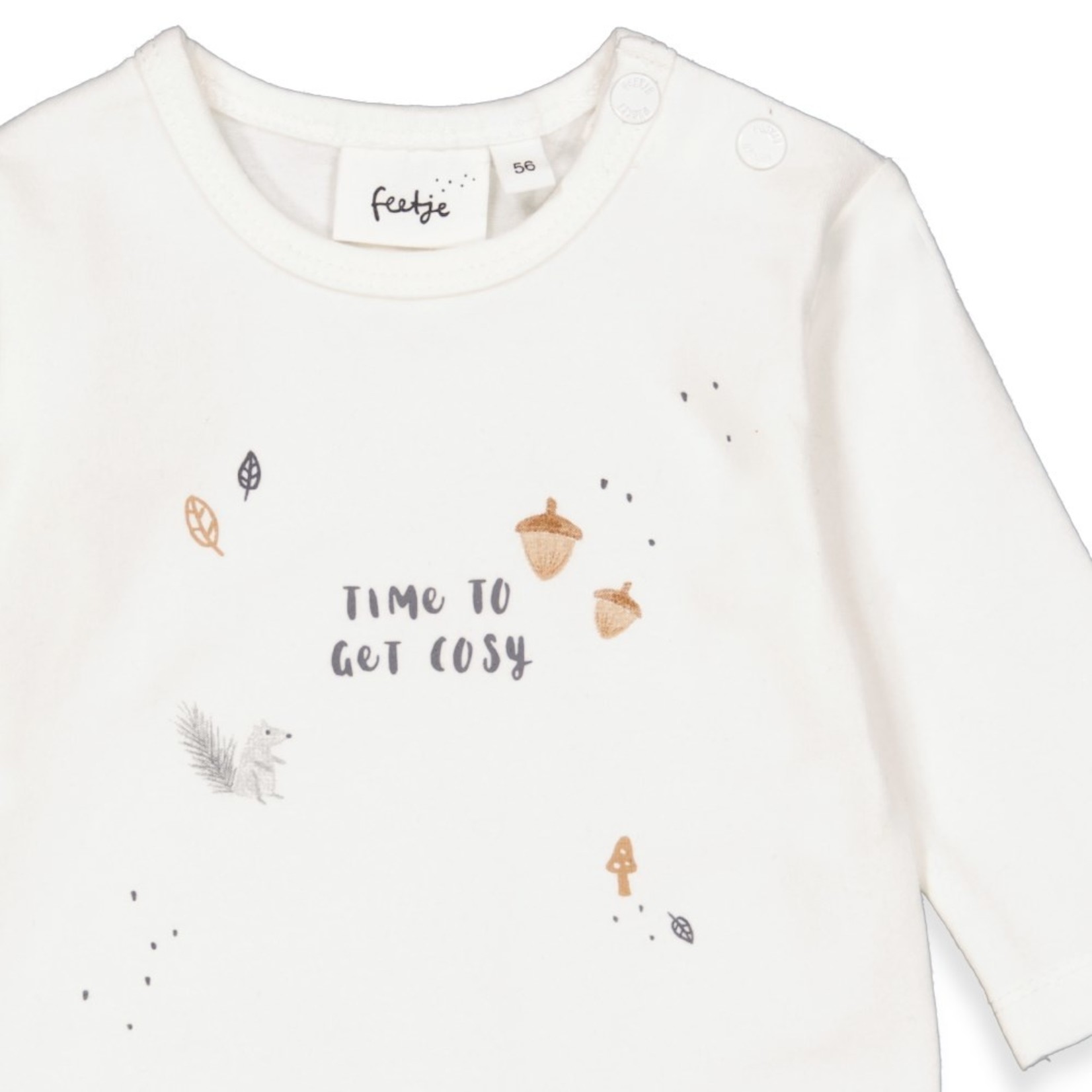 Feetje Longsleeve - Nuts About You Offwhite