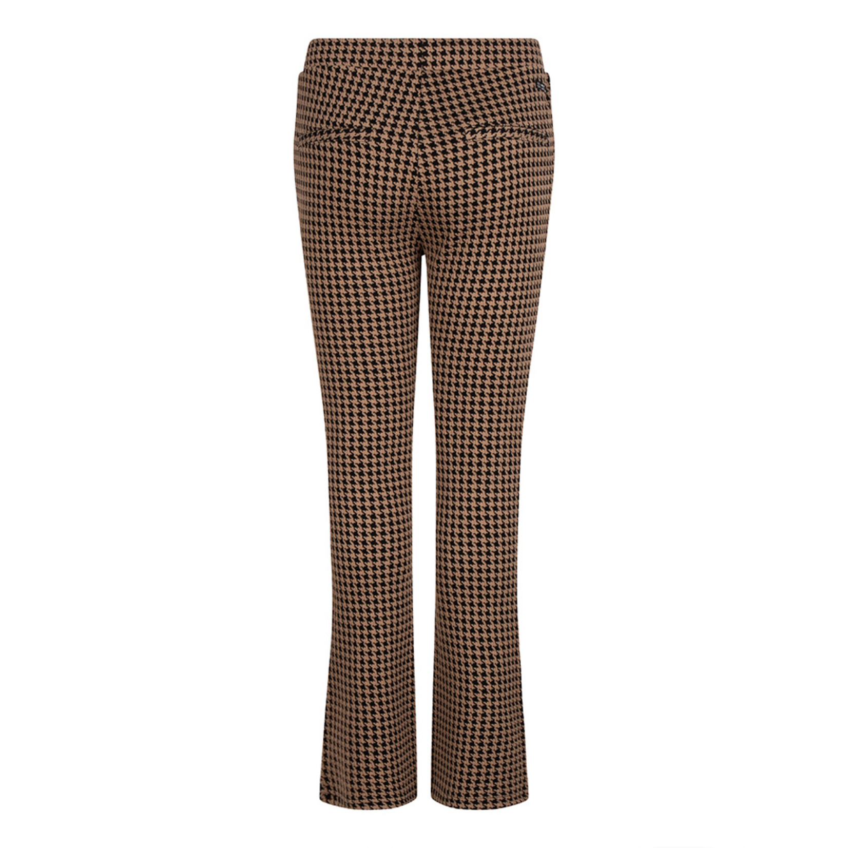 Indian Blue Jeans CHECK FLARE PANTS Almond Brown