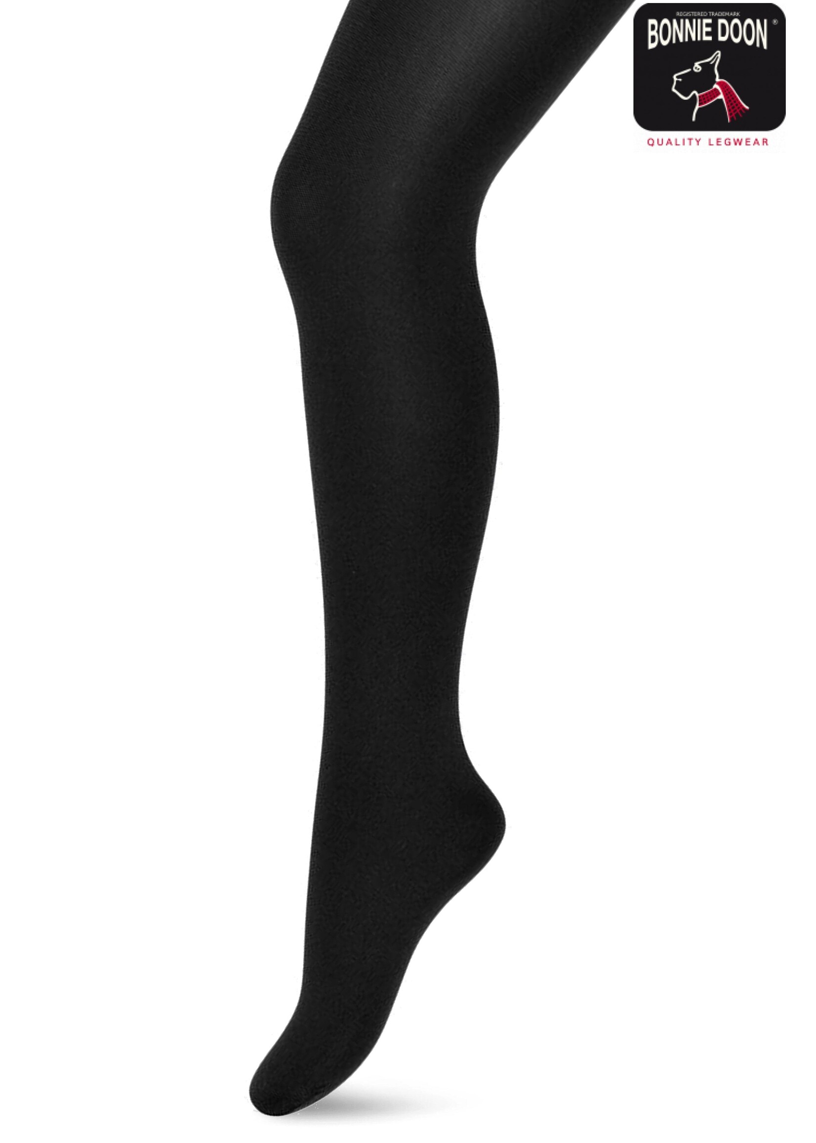 Bonnie Doon Panty's Basic Opaque Tights  Black