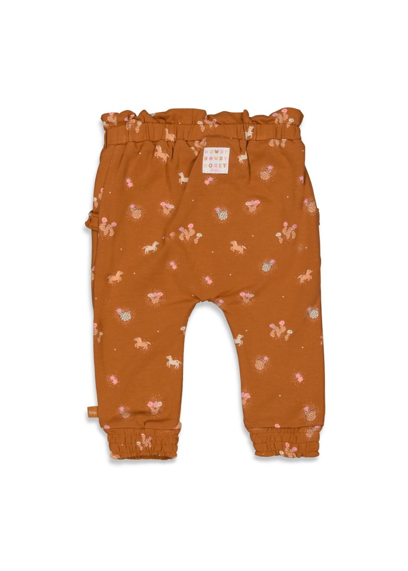 Feetje Broek AOP - Howdy Honey Bruin