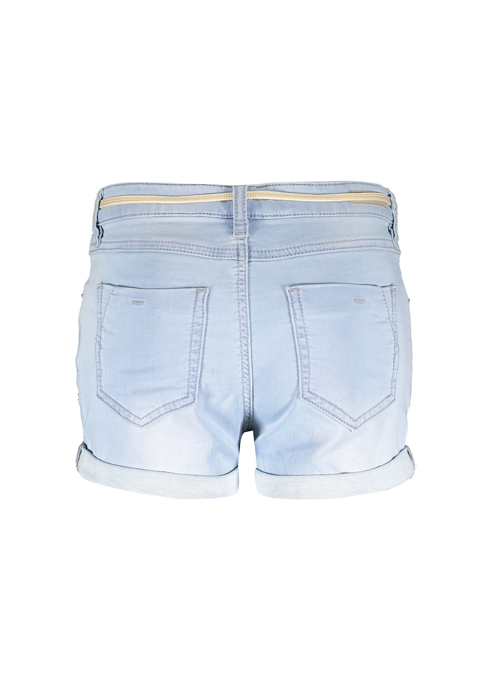 Geisha Shorts joggdenim + drawstring bleached denim