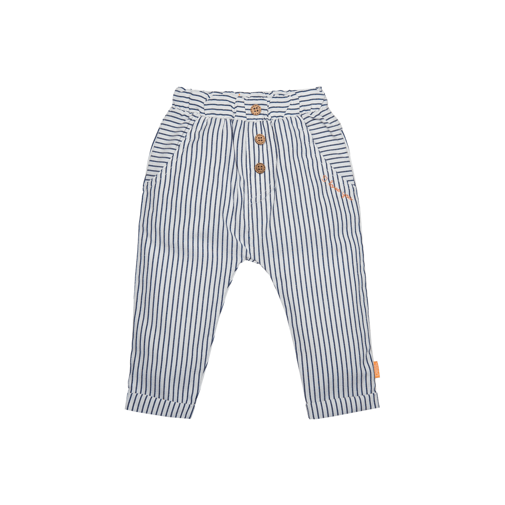 BESS Pants Woven Striped Off White