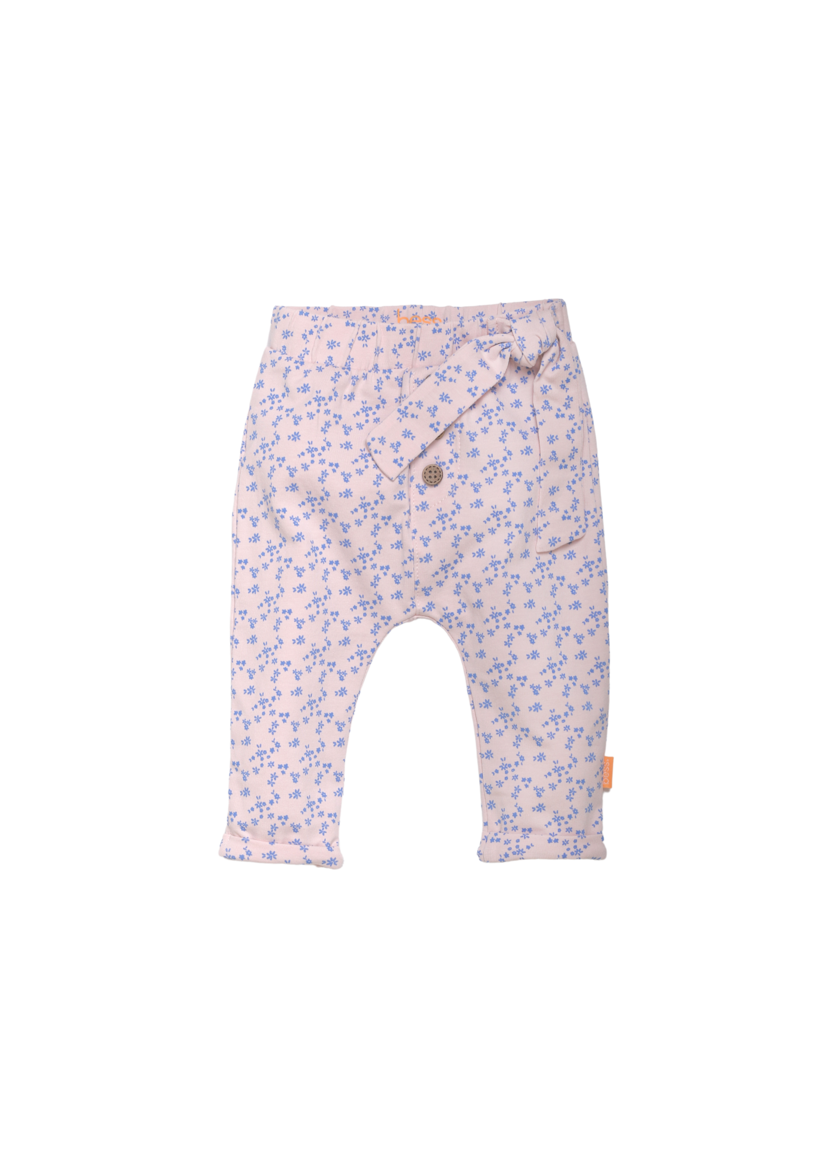 BESS Pants w/Belt Blue Flowers Dessin