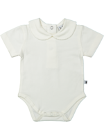 Klein Baby Body Collar Girl S/S Off White