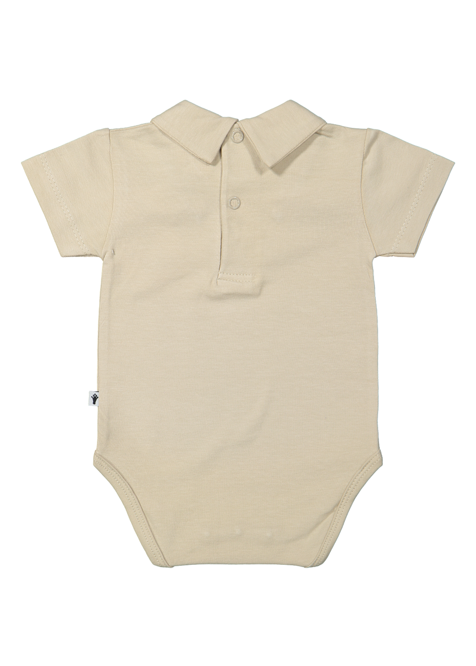 Klein Baby Polobody Shortsleeve Oxford Tan Beige