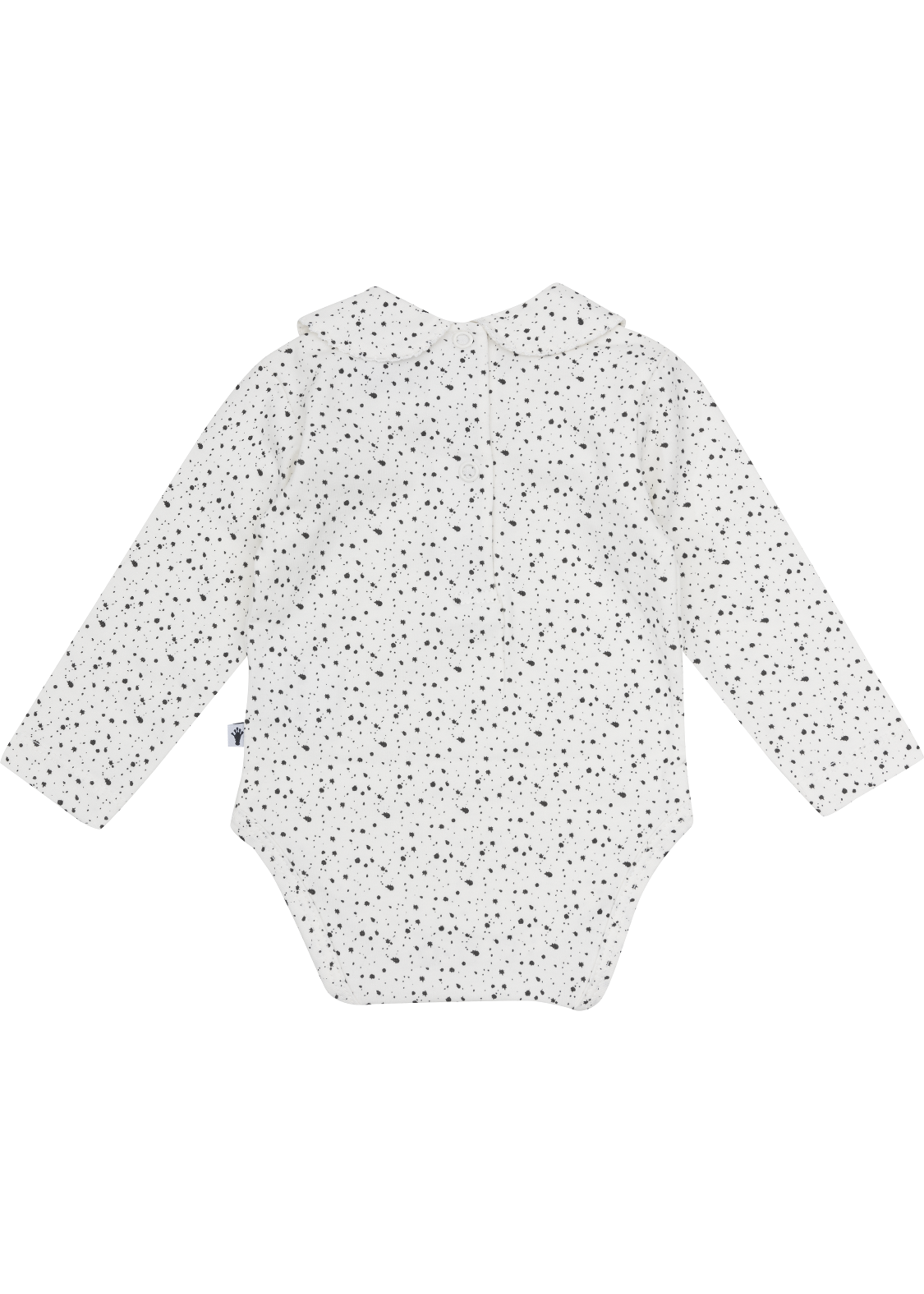 Klein Baby Body Collar Girls L/S Off White/ Black dots