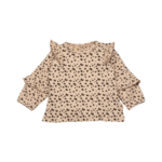 BESS Shirt Rib Leopard Nude
