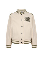 Indian Blue Jeans Baseball Jacket Lily White