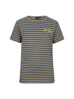 Indian Blue Jeans T-Shirt Stripe Indian Blue Steel Blue