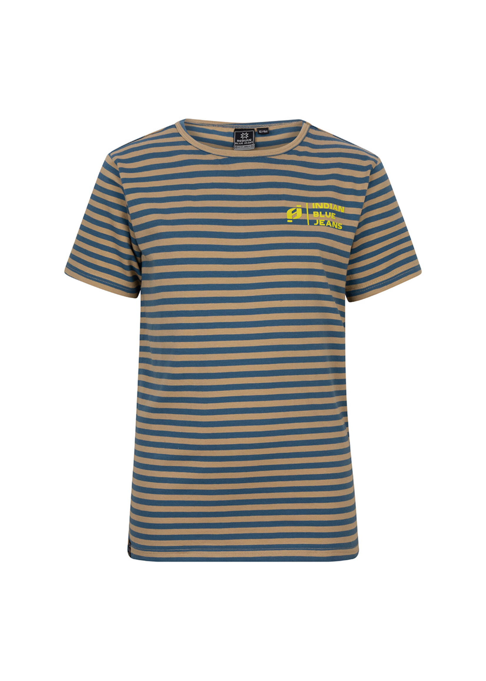 Indian Blue Jeans T-Shirt Stripe Indian Blue Steel Blue