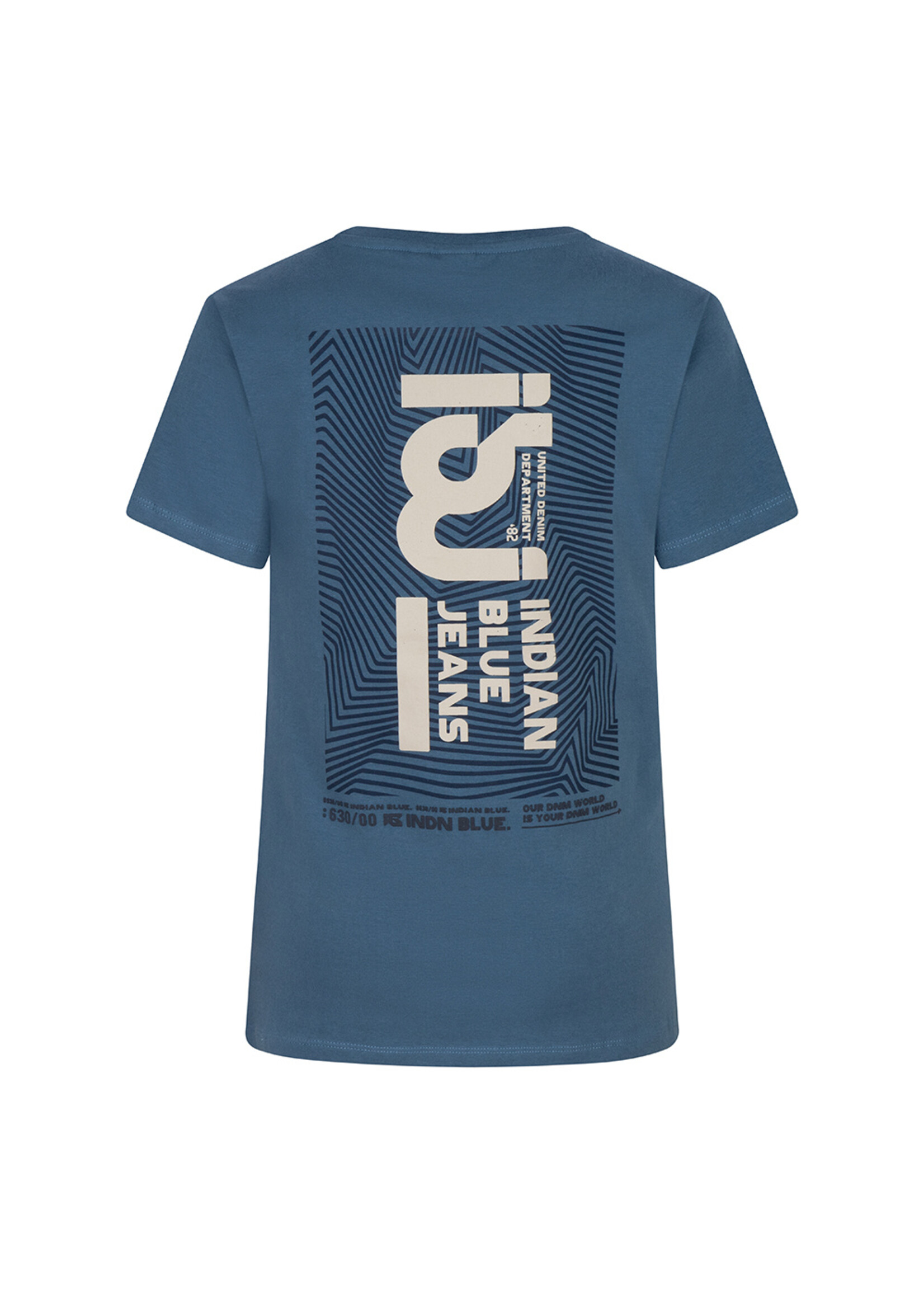 Indian Blue Jeans T-Shirt IBJ Back Steel Blue