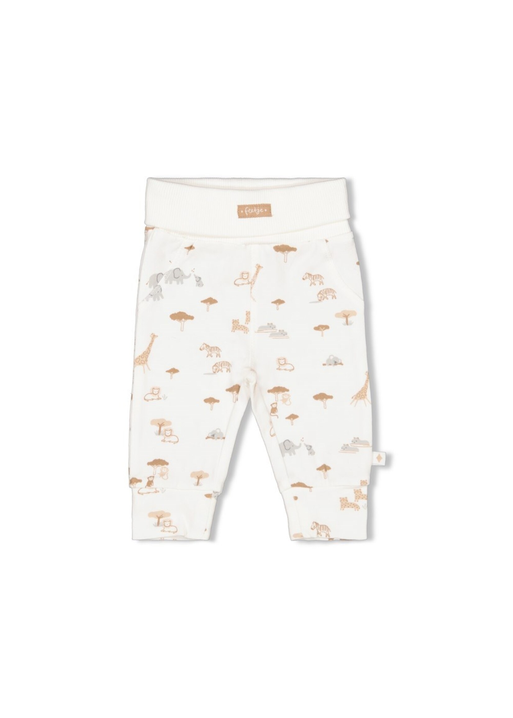 Feetje Broek AOP - Welcome Wild One  Offwhite