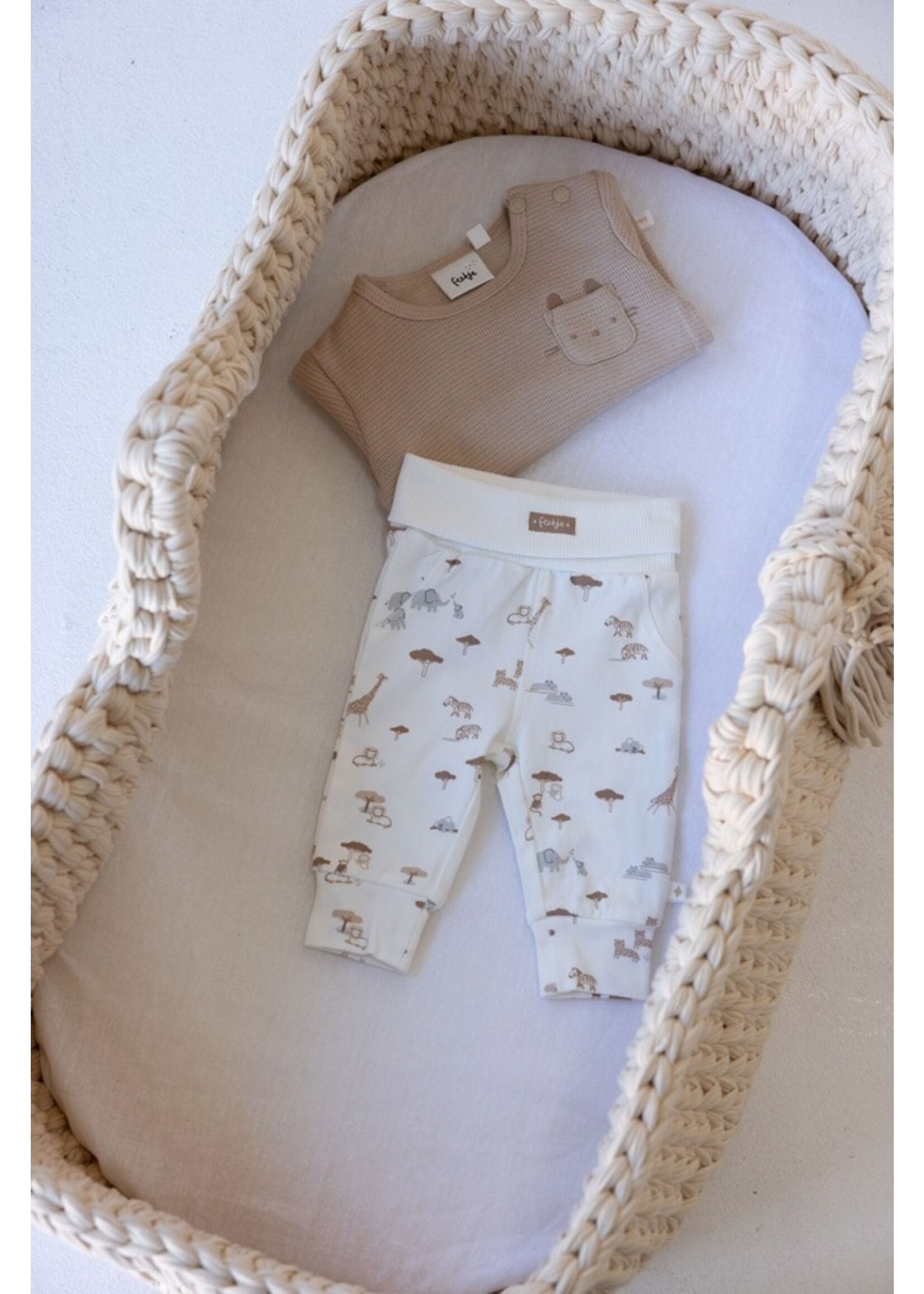 Feetje Broek AOP - Welcome Wild One  Offwhite