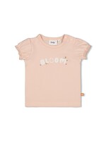 Feetje T-shirt - Bloom With Love  Roze