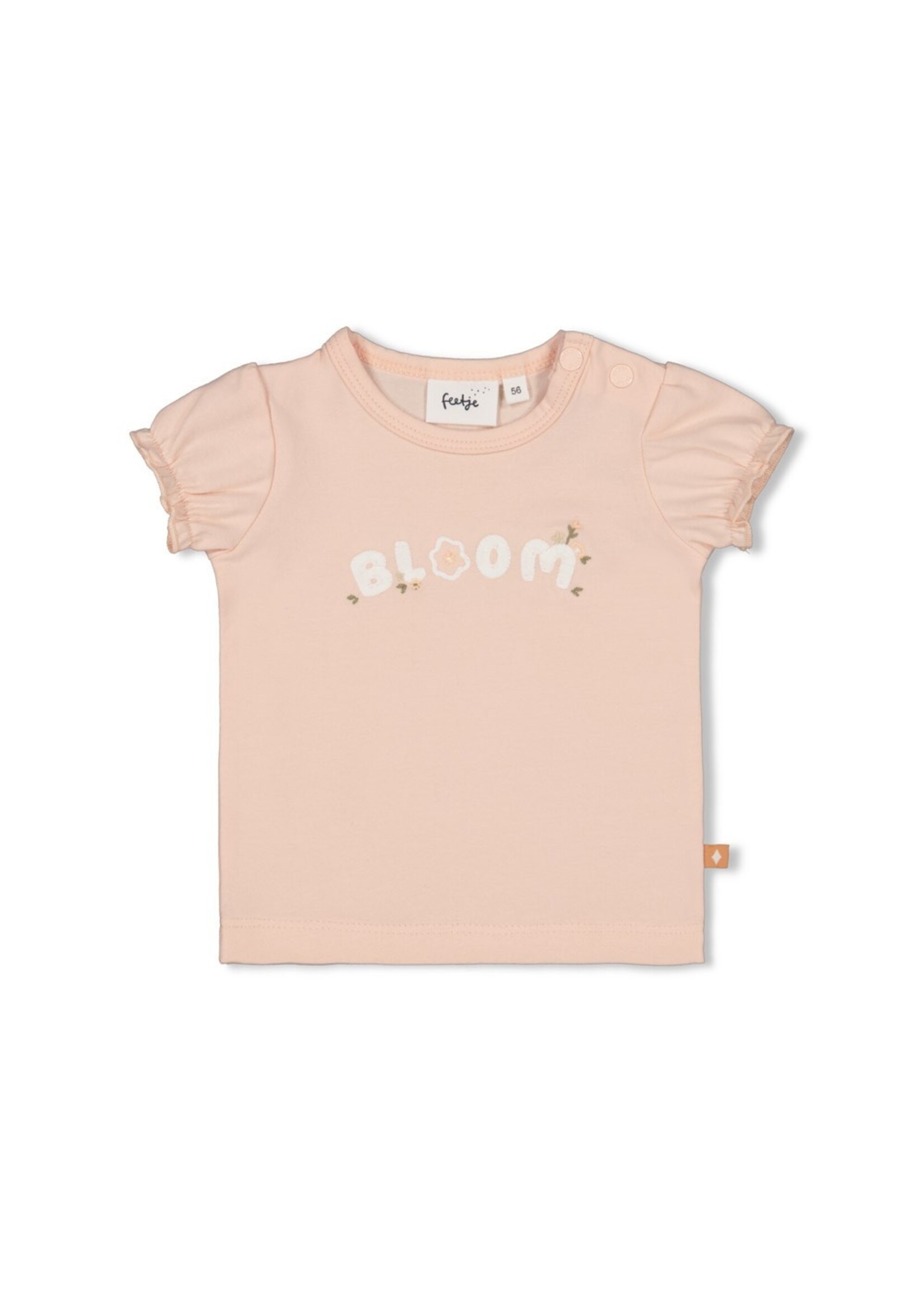 Feetje T-shirt - Bloom With Love  Roze