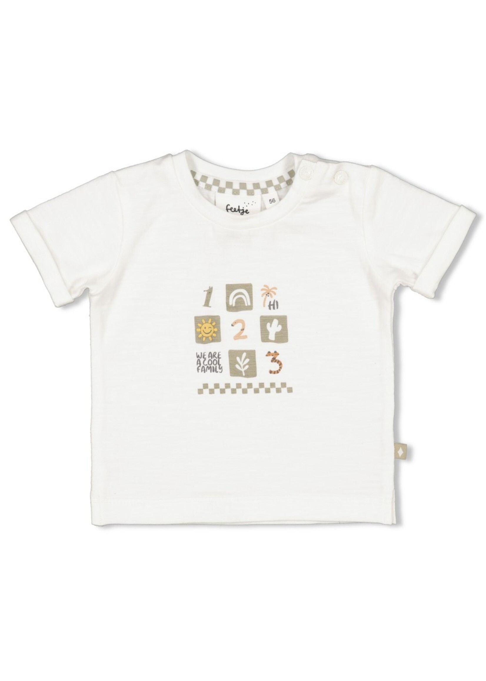 Feetje T-shirt - Cool Family  Offwhite