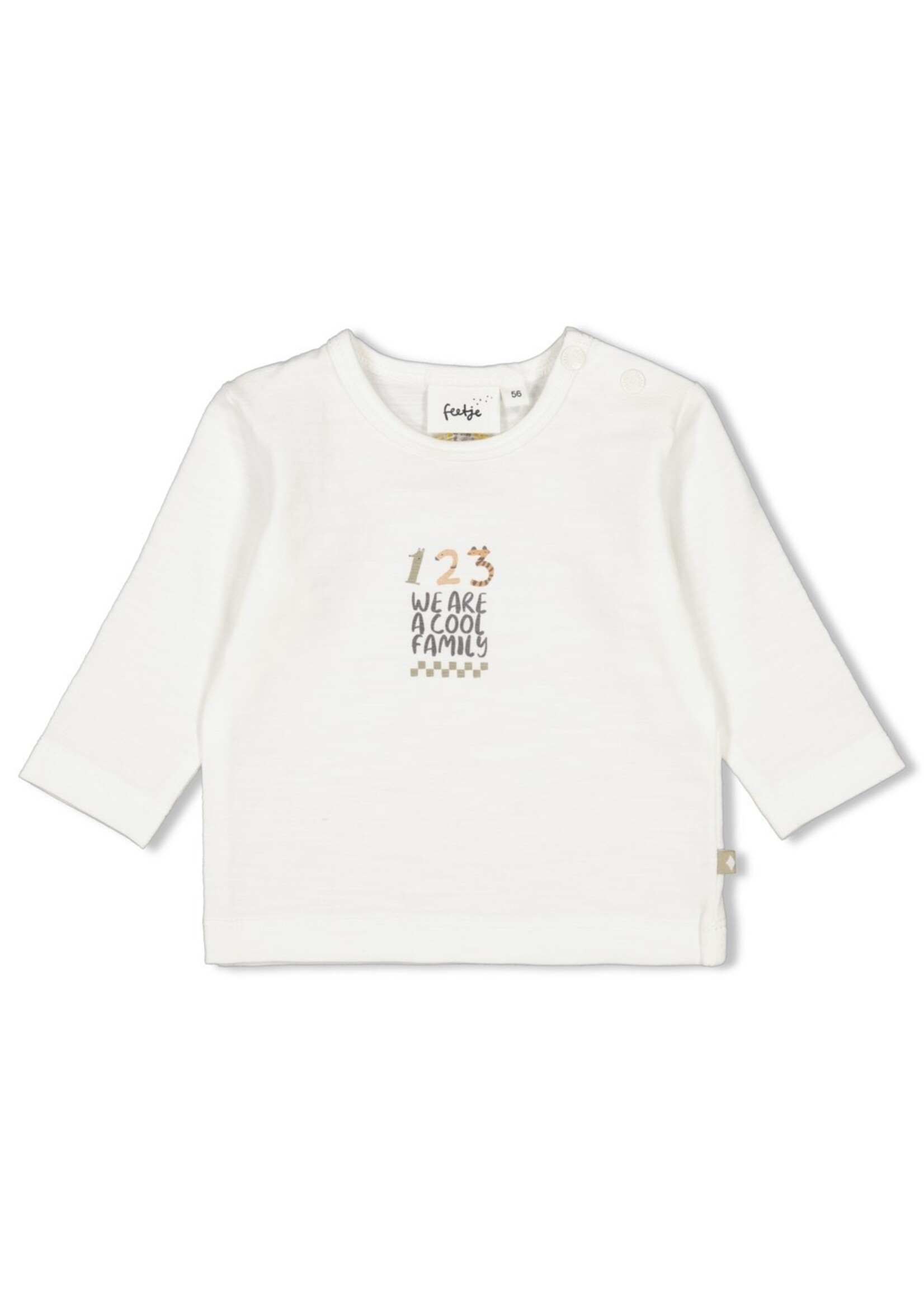 Feetje Longsleeve - Cool Family  Offwhite