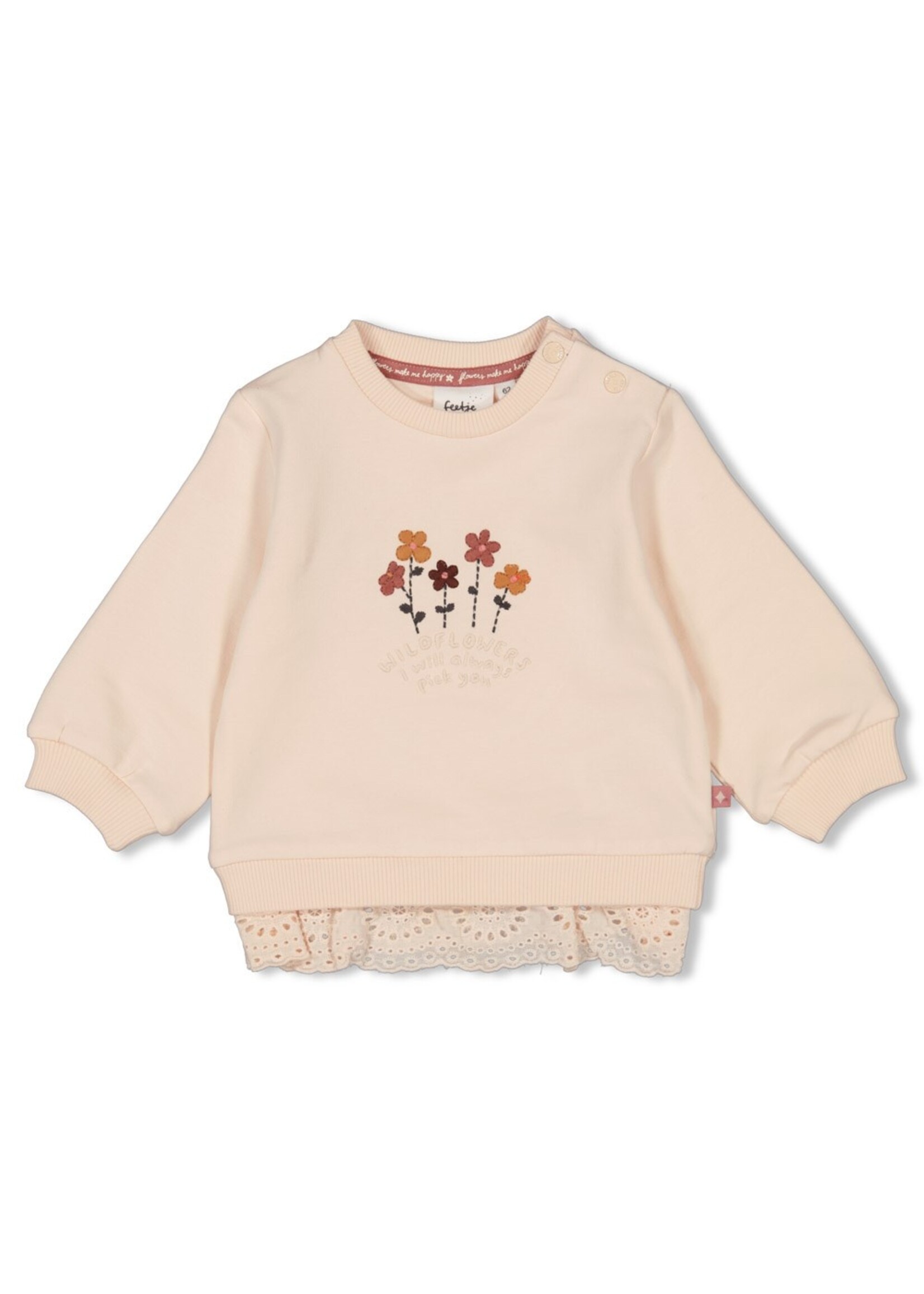 Feetje Sweater - Wild Flowers  Offwhite