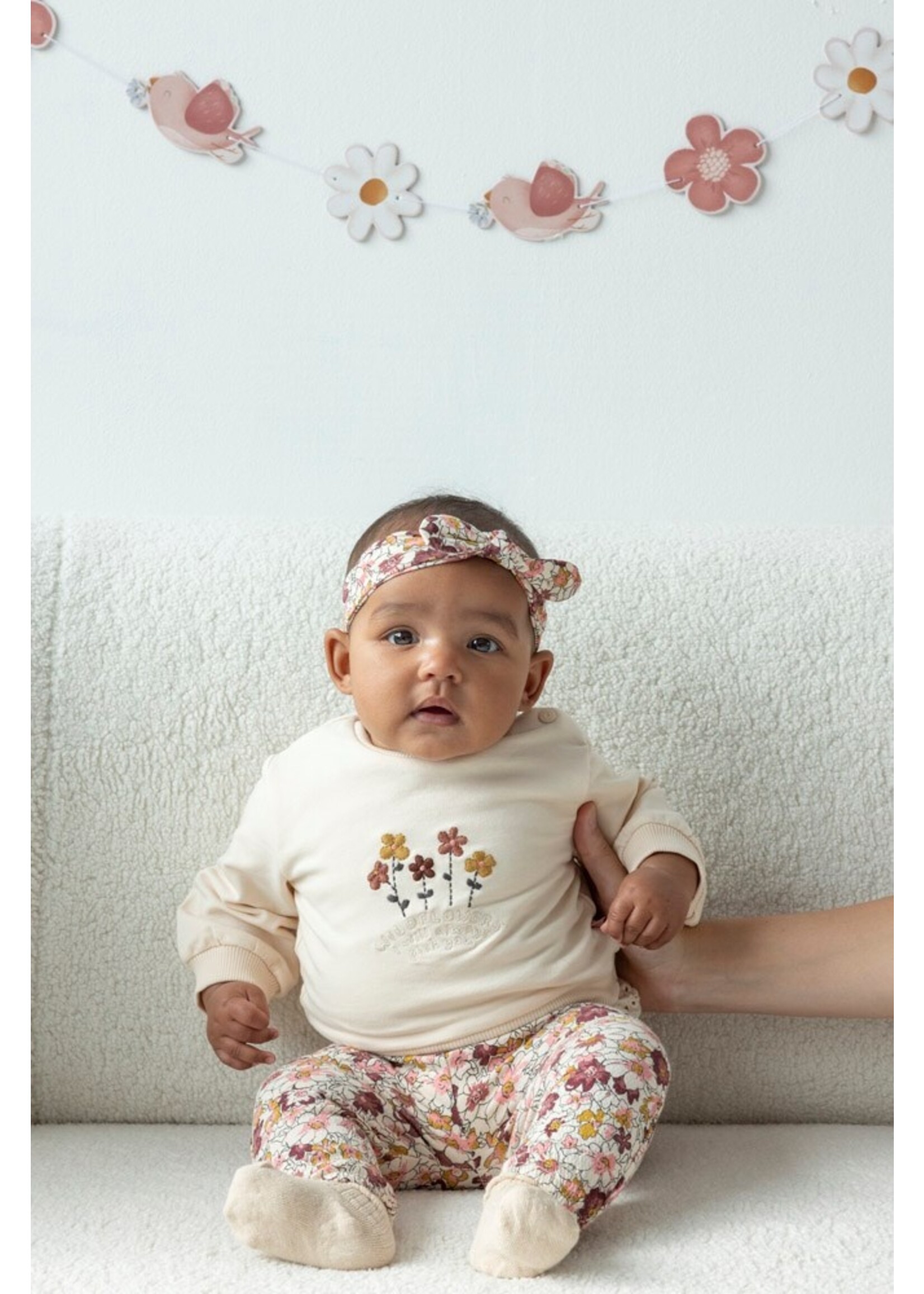 Feetje Sweater - Wild Flowers  Offwhite