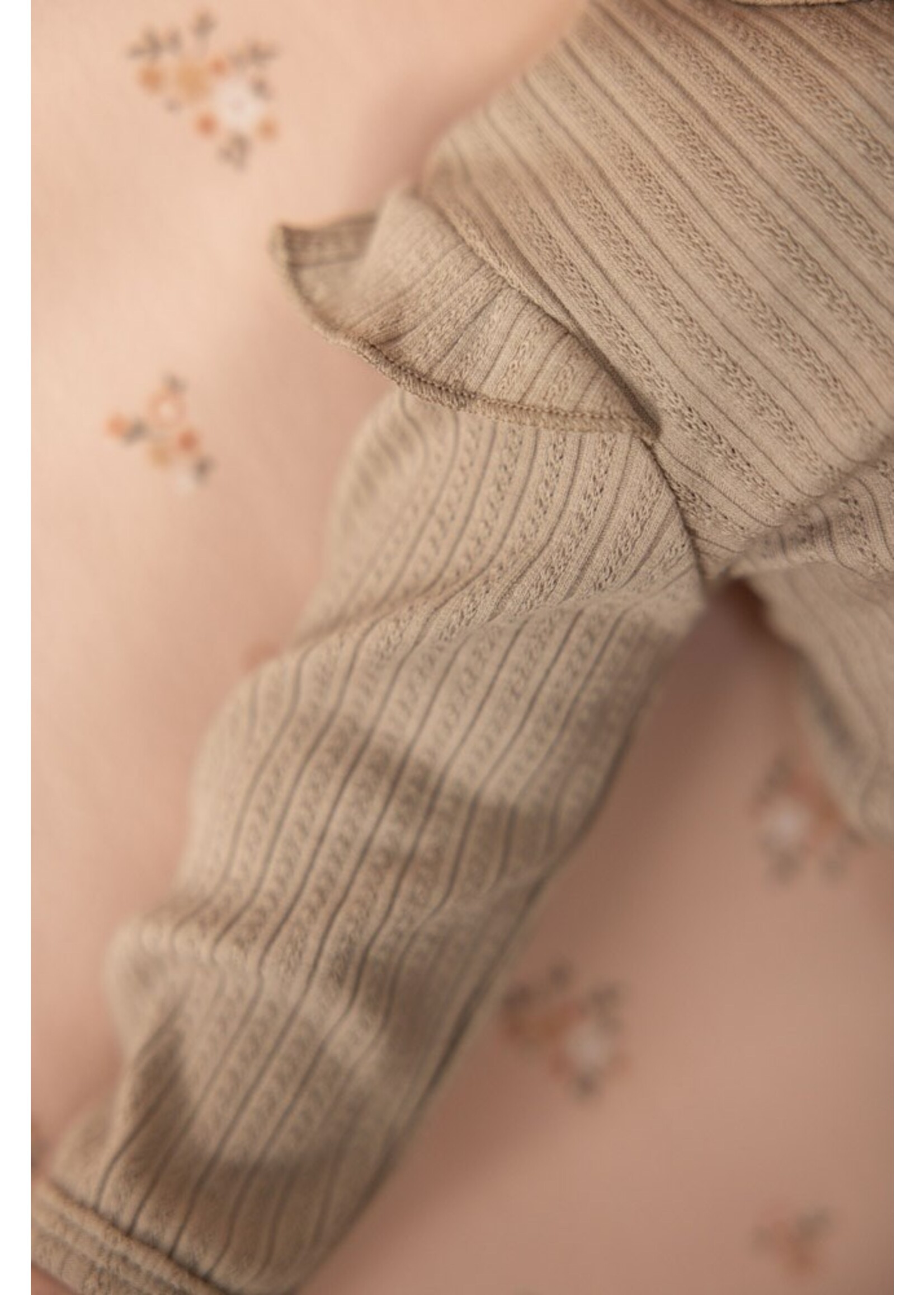 Feetje Longsleeve - Bloom With Love  Groen