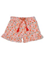 Jubel Short AOP ruches - Berry Nice Rood