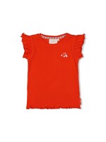 Jubel T-shirt rib - Berry Nice Rood